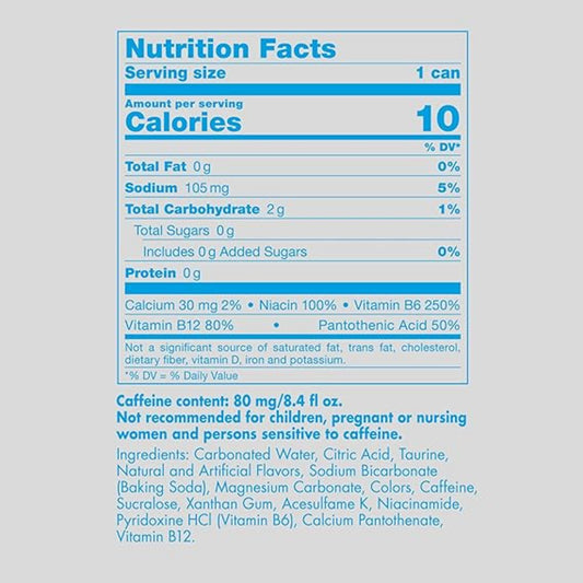 Red Bull Sugar Free Energy Drink with 80mg Caffeine plus Taurine & B Vitamins, 8.4 Fl Oz, 6 Packs of 4 Cans (Pack of 24)